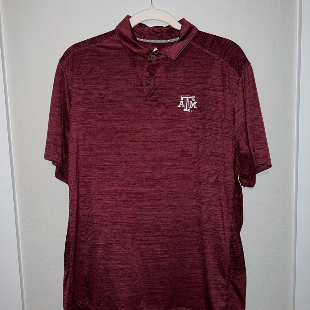 Maroon Texas A&M Polo Shirt with Logo